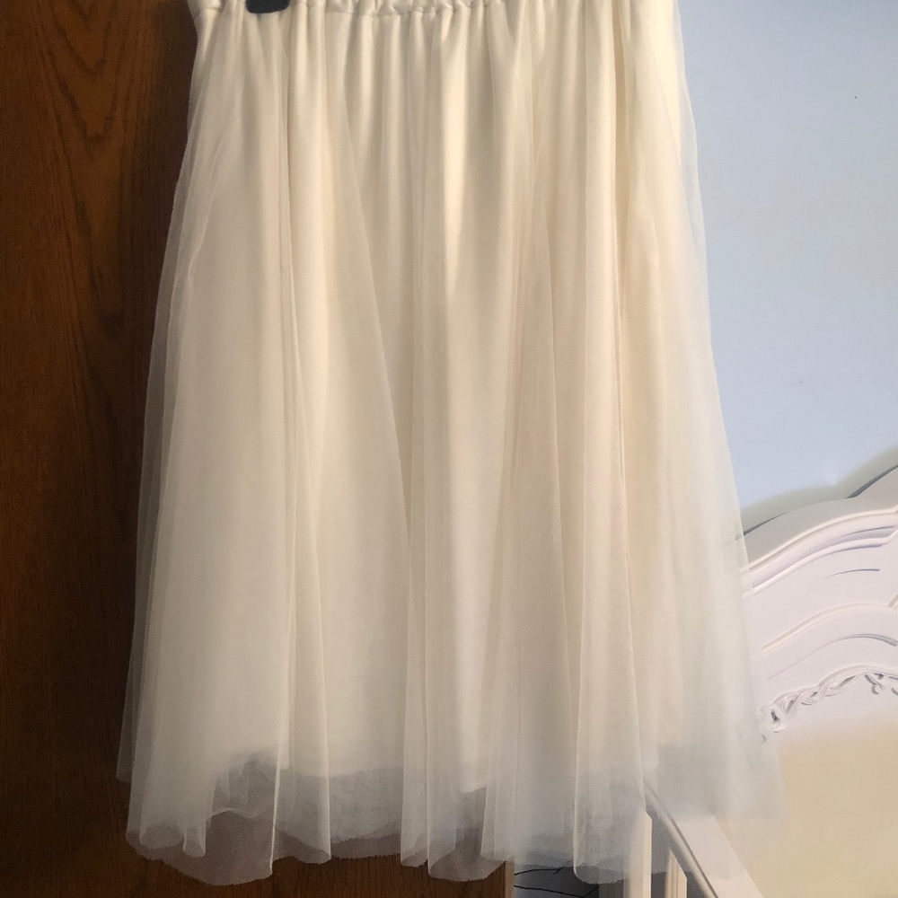 Jenny Yoo ivory tulle skirt